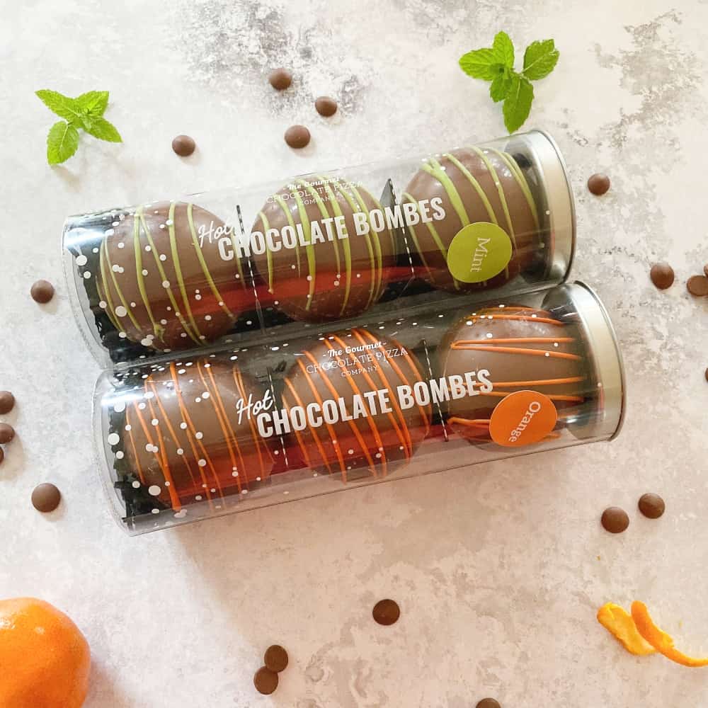 Two new additions to our Hot Chocolate Bombes' range - Mint & Orange